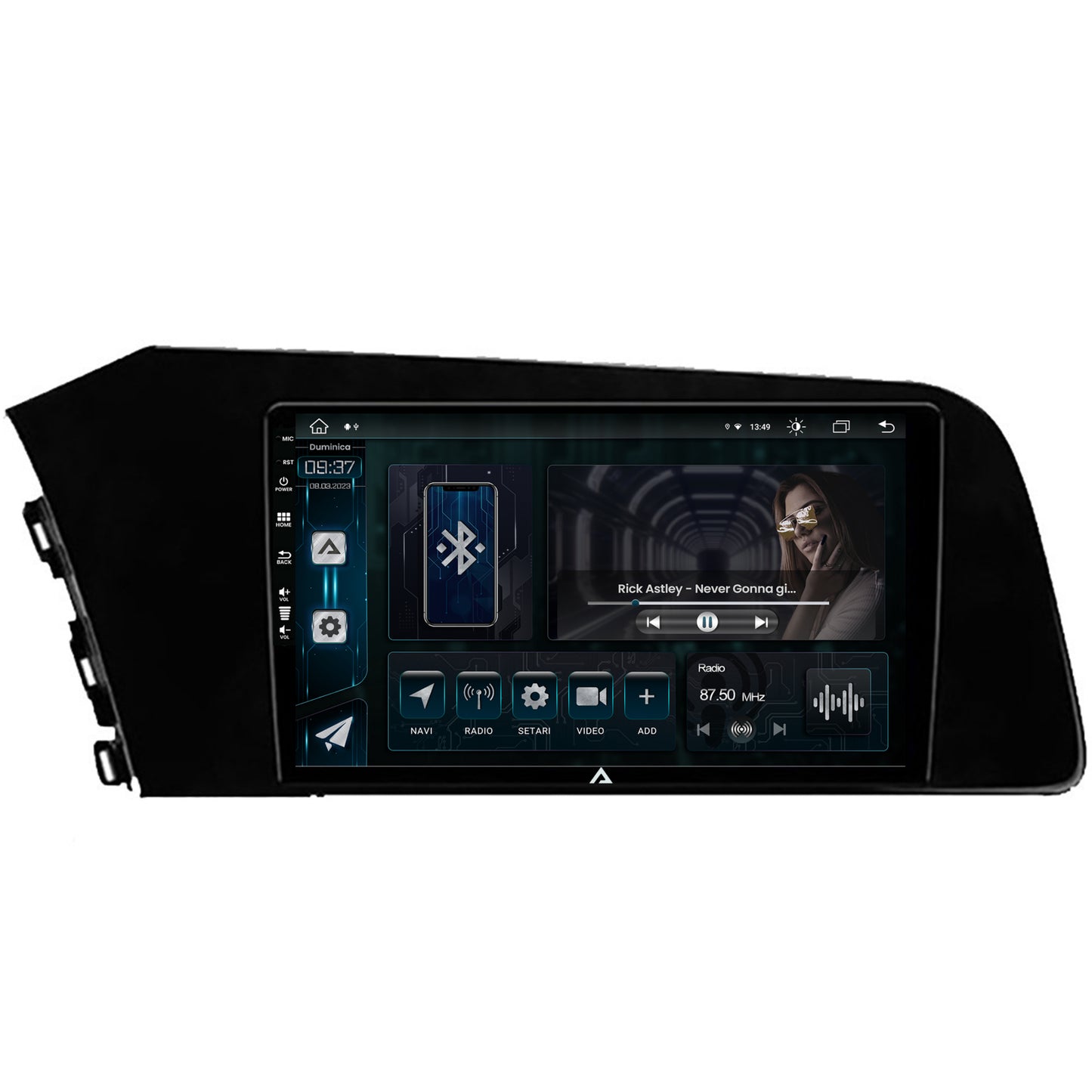Navigatie Hyundai Elantra (2020-Prezent), Android, Z-Octacore / 8GB RAM + 256GB ROM, 9Inch - AD-BGZ9008+AD-BGRKIT227