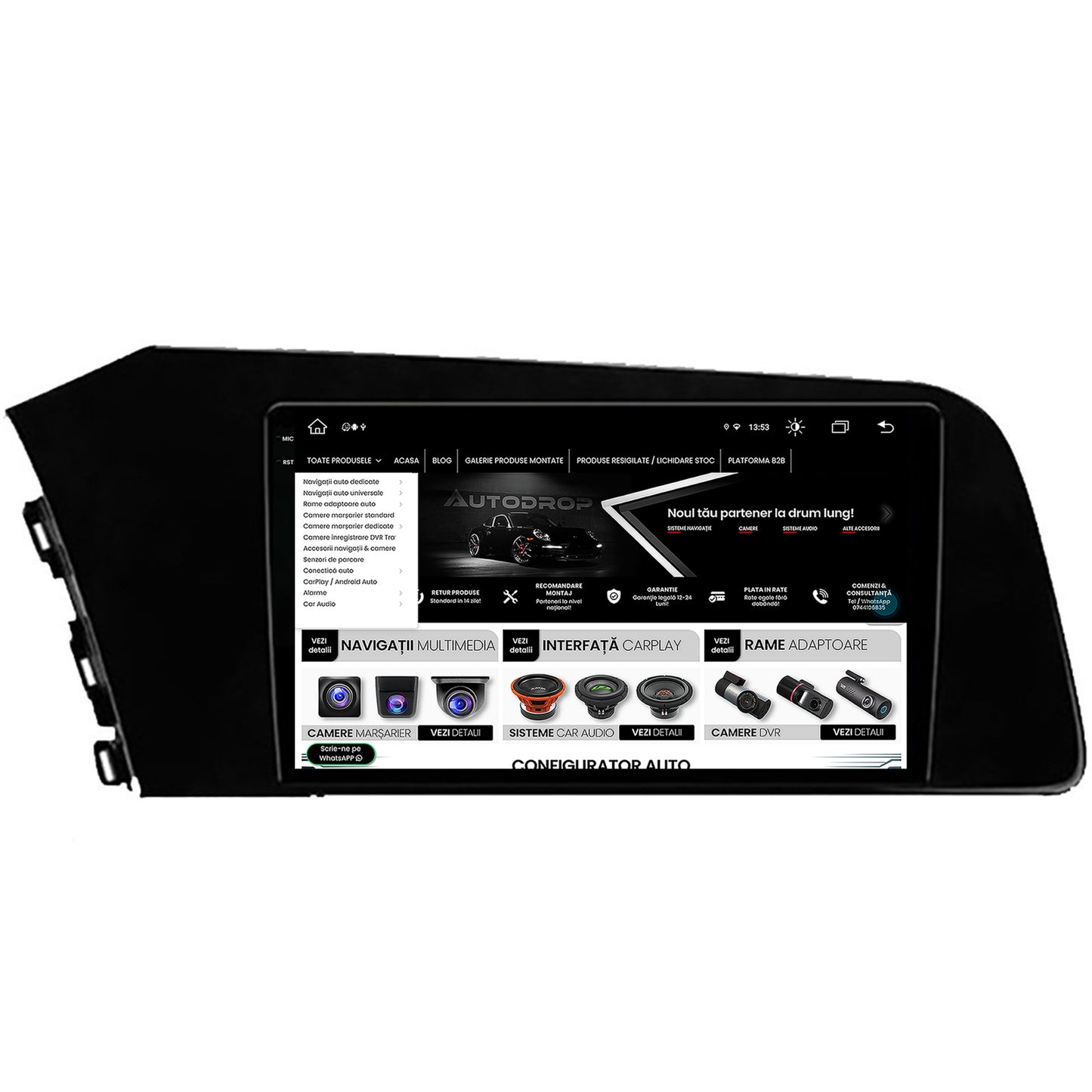 Navigatie Hyundai Elantra (2020-Prezent), Android, X-Octacore / 8GB RAM + 256GB ROM, 9Inch - AD-BGX9008+AD-BGRKIT227