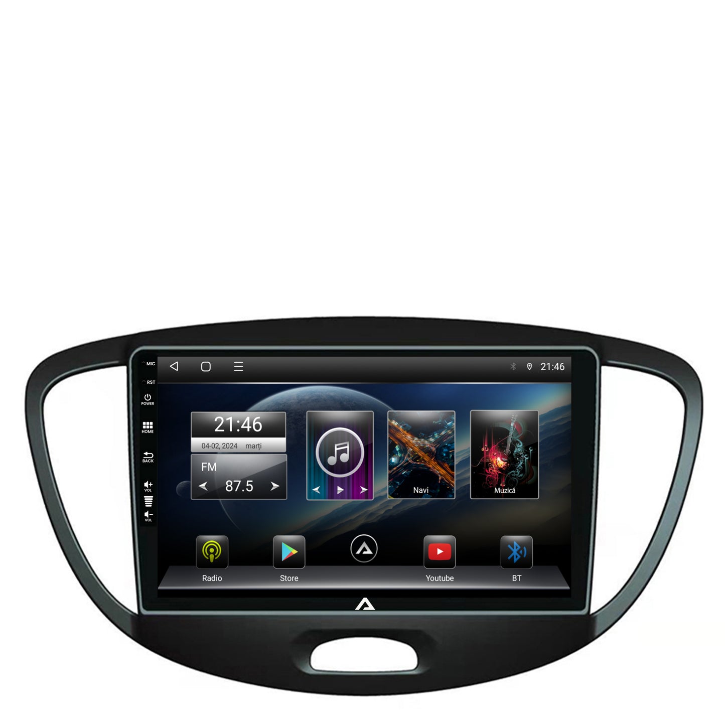 Navigatie Hyundai I10 (2007-2013), Android, E-Octacore / 2GB RAM + 32GB ROM, 9 Inch - AD-BGE9002+AD-BGRKIT198