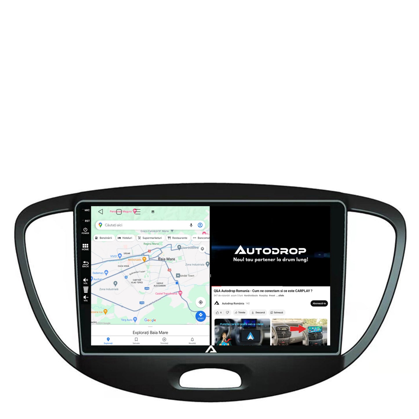 Navigatie Hyundai I10 (2007-2013), Android, E-Octacore / 2GB RAM + 32GB ROM, 9 Inch - AD-BGE9002+AD-BGRKIT198
