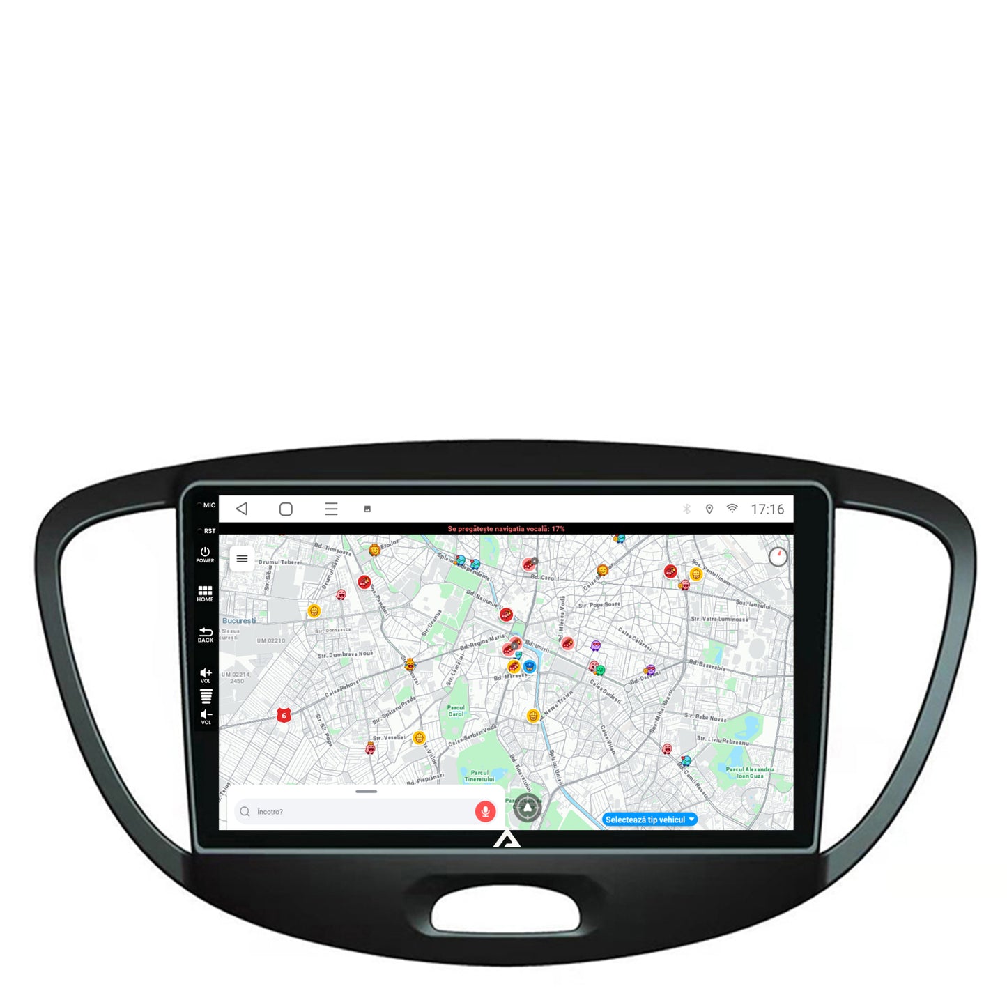 Navigatie Hyundai I10 (2007-2013), Android, E-Octacore / 2GB RAM + 32GB ROM, 9 Inch - AD-BGE9002+AD-BGRKIT198