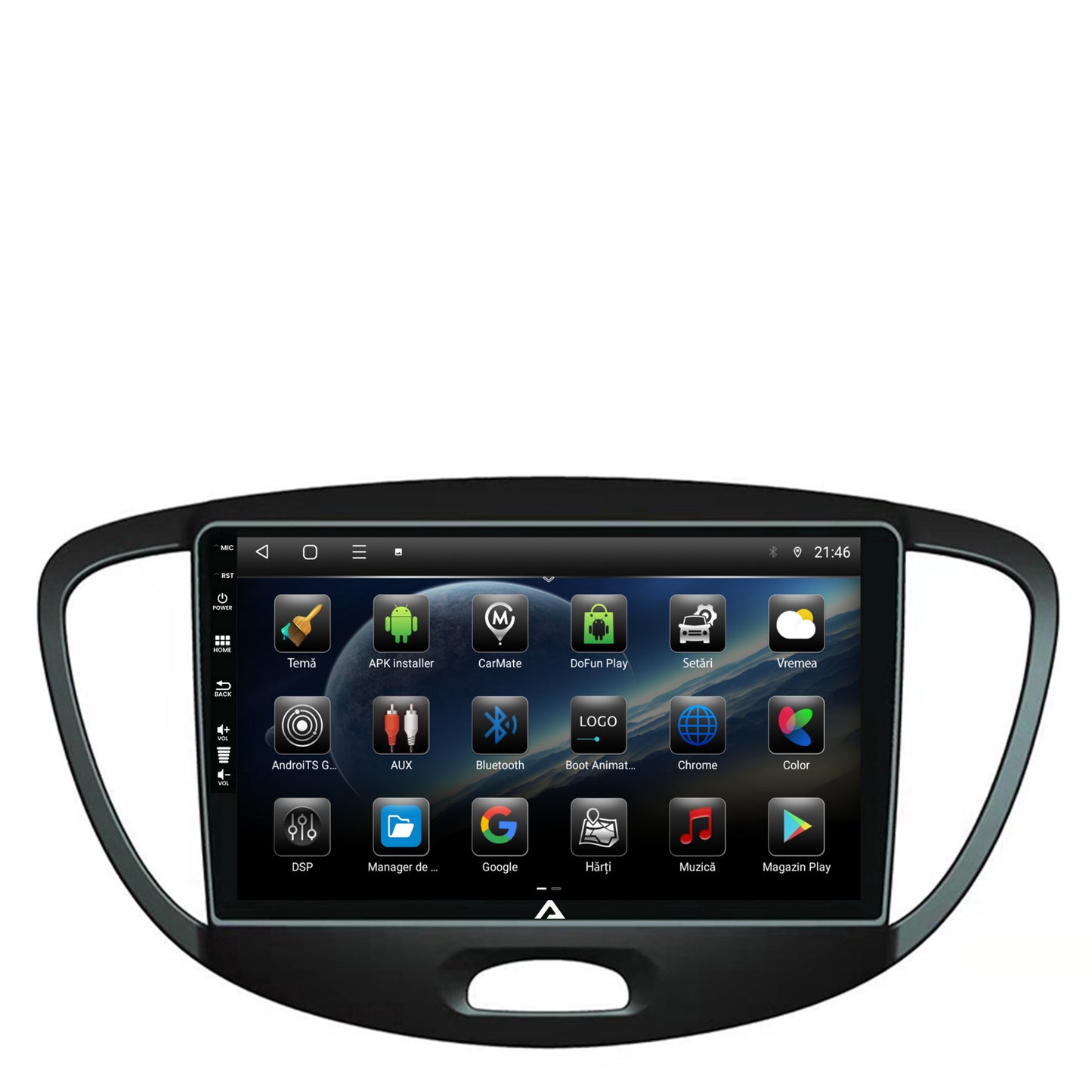 Navigatie Hyundai I10 (2007-2013), Android, P-Octacore / 2GB RAM + 32GB ROM, 9 Inch - AD-BGP9002+AD-BGRKIT198