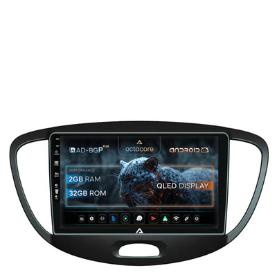 Navigatie Hyundai I10 (2007-2013), Android, P-Octacore / 2GB RAM + 32GB ROM, 9 Inch - AD-BGP9002+AD-BGRKIT198