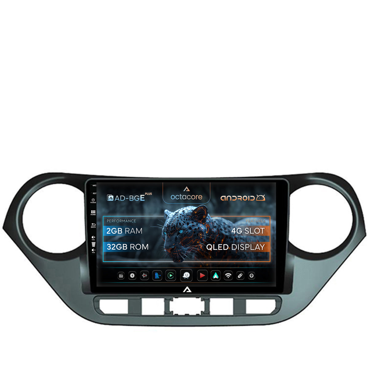 Navigatie Hyundai I10 (2013-2017), Android, E-Octacore / 2GB RAM + 32GB ROM, 9 Inch - AD-BGE9002+AD-BGRKIT196