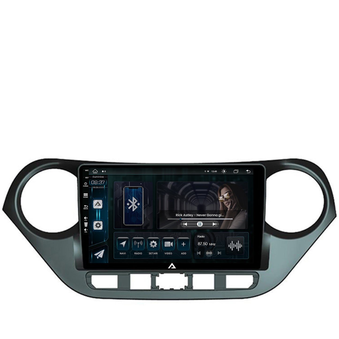 Navigatie Hyundai I10 (2013-2017), Android, Z-Octacore / 8GB RAM + 256GB ROM, 9 Inch - AD-BGZ9008+AD-BGRKIT196
