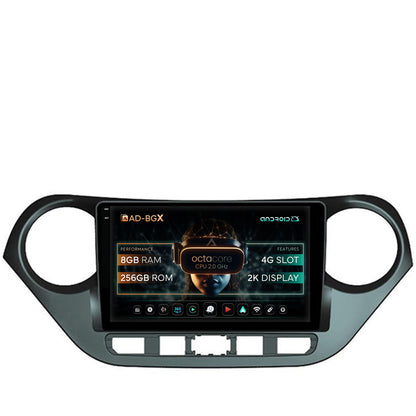 Navigatie Hyundai I10 (2013-2017), Android, X-Octacore / 8GB RAM + 256GB ROM, 9.5 Inch - AD-BGX9008+AD-BGRKIT196