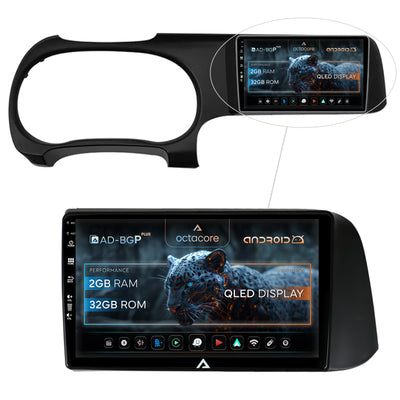 Navigatie Hyundai I10 (2020+), Android, P-Octacore / 2GB RAM + 32GB ROM, 9 Inch - AD-BGP9002+AD-BGRKIT221