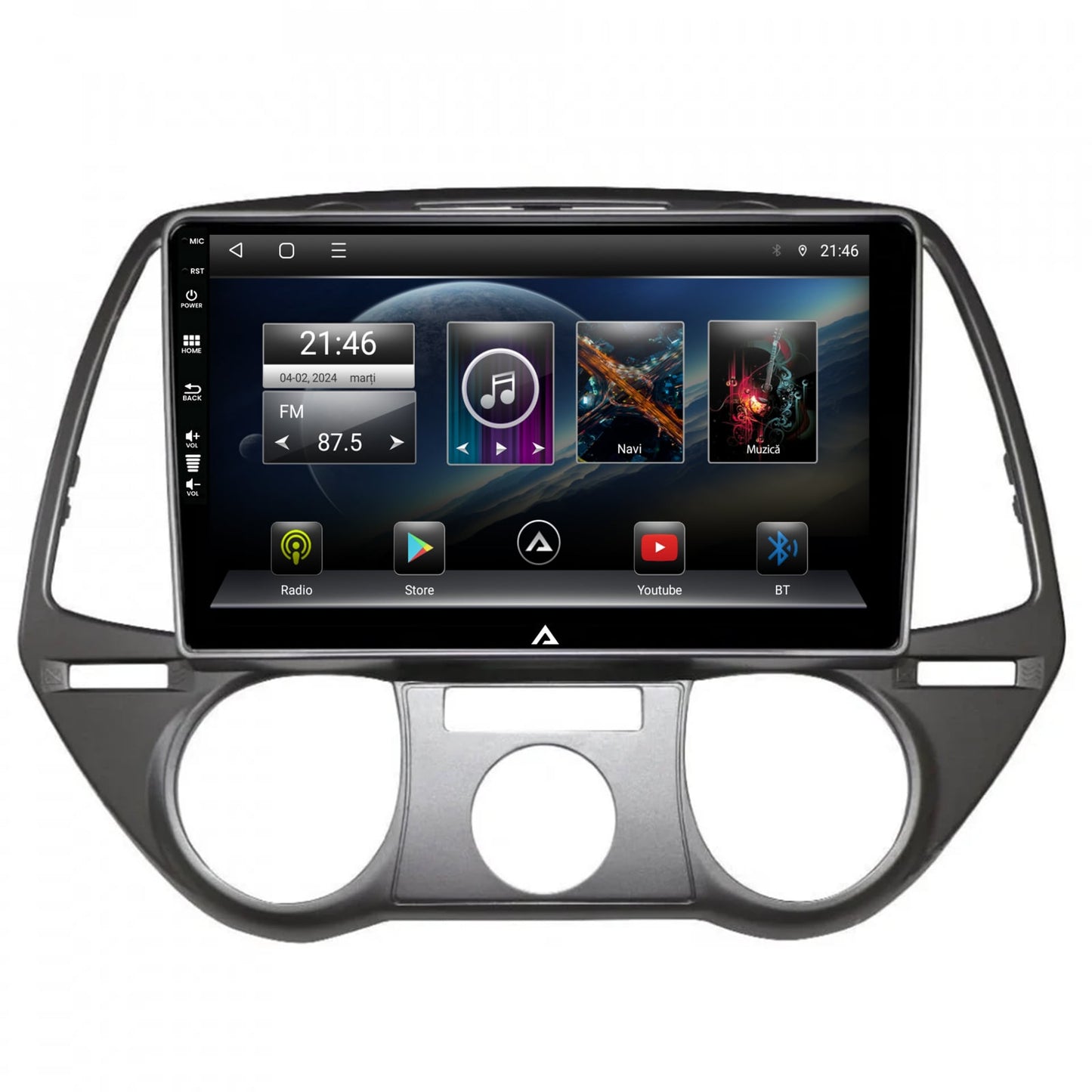 Navigatie Hyundai I20 (2008-2012), Android, E-Octacore / 2GB RAM + 32GB ROM, 9 Inch - AD-BGE9002+AD-BGRKIT219V2