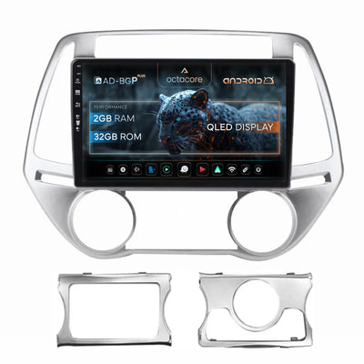 Navigatie Hyundai I20 (2012-2014), Android, P-Octacore / 2GB RAM + 32GB ROM, 9 Inch - AD-BGP9002+AD-BGRKIT218