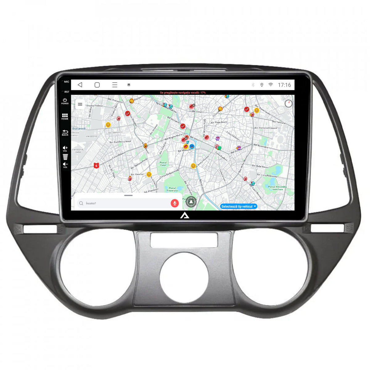 Navigatie Hyundai I20 (2008-2012), Android, A-Octacore / 4GB RAM + 64GB ROM, 9 Inch - AD-BGA9004+AD-BGRKIT219V2