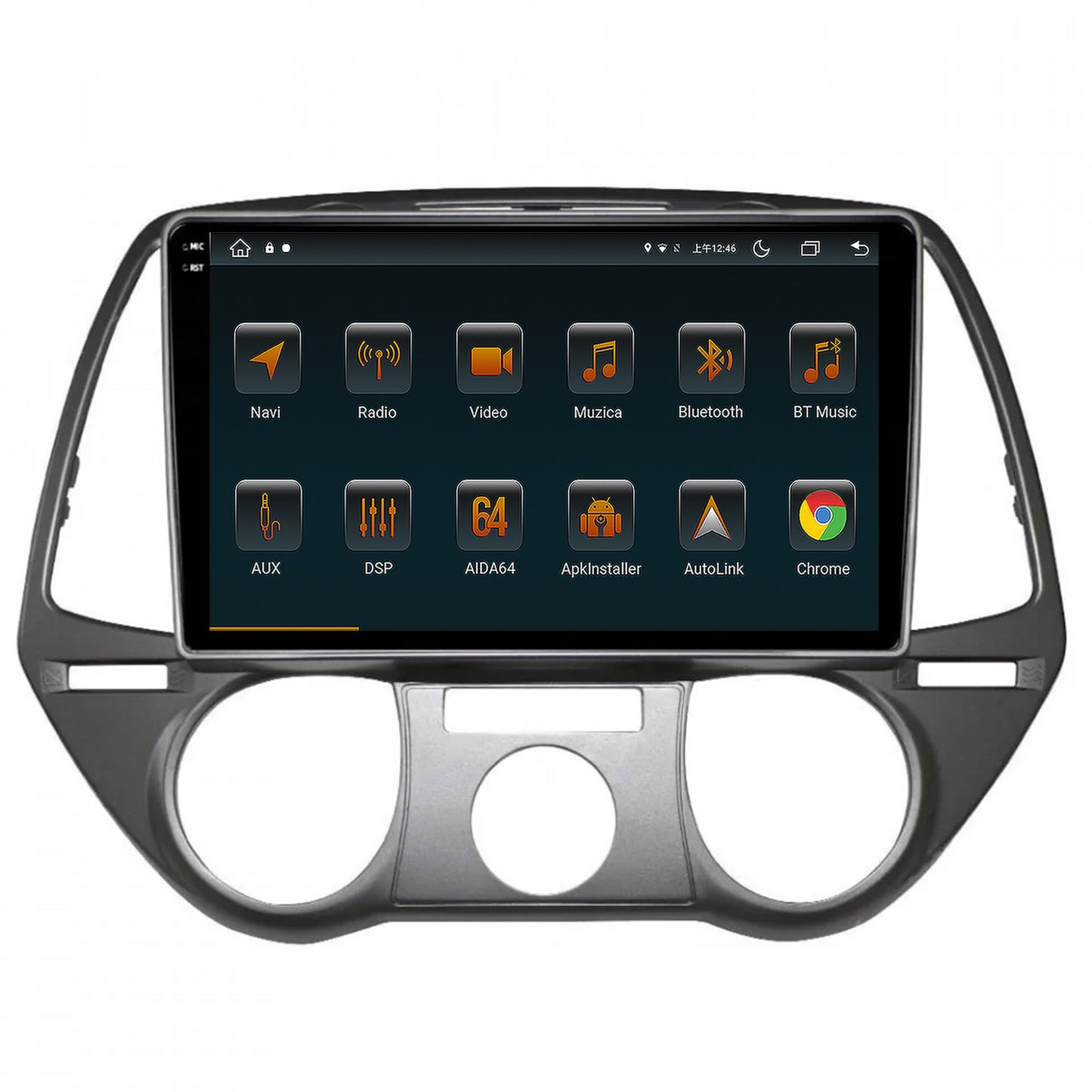 Navigatie Hyundai I20 (2008-2012), Android, V-Octacore / 4GB RAM + 64GB ROM, 9.5 Inch - AD-BGV9004+AD-BGRKIT219