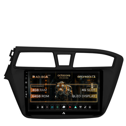 Navigatie Hyundai I20 (2014-2018), Android, A-Octacore / 4GB RAM + 64GB ROM, 9 Inch - AD-BGA9004+AD-BGRKIT194