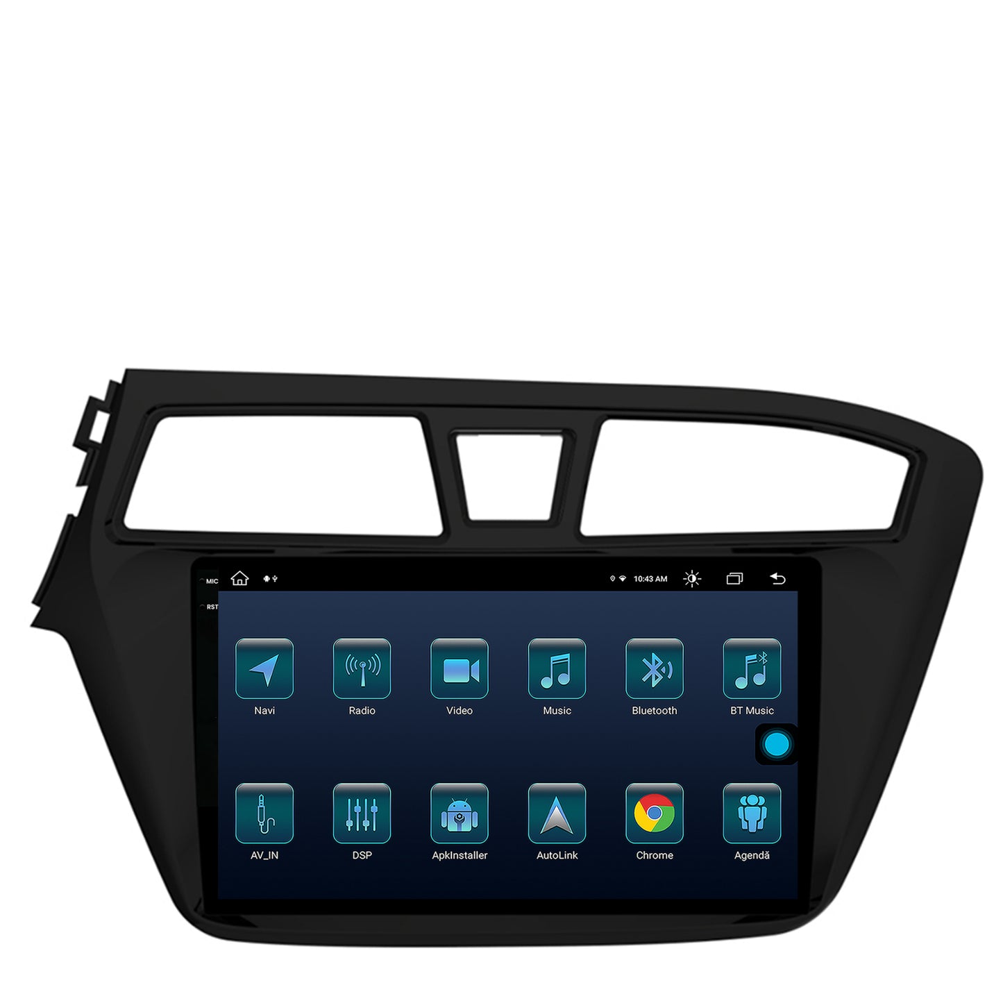Navigatie Hyundai I20 (2014-2018), Android, X-Octacore / 8GB RAM + 256GB ROM, 9.5 Inch - AD-BGX9008+AD-BGRKIT194