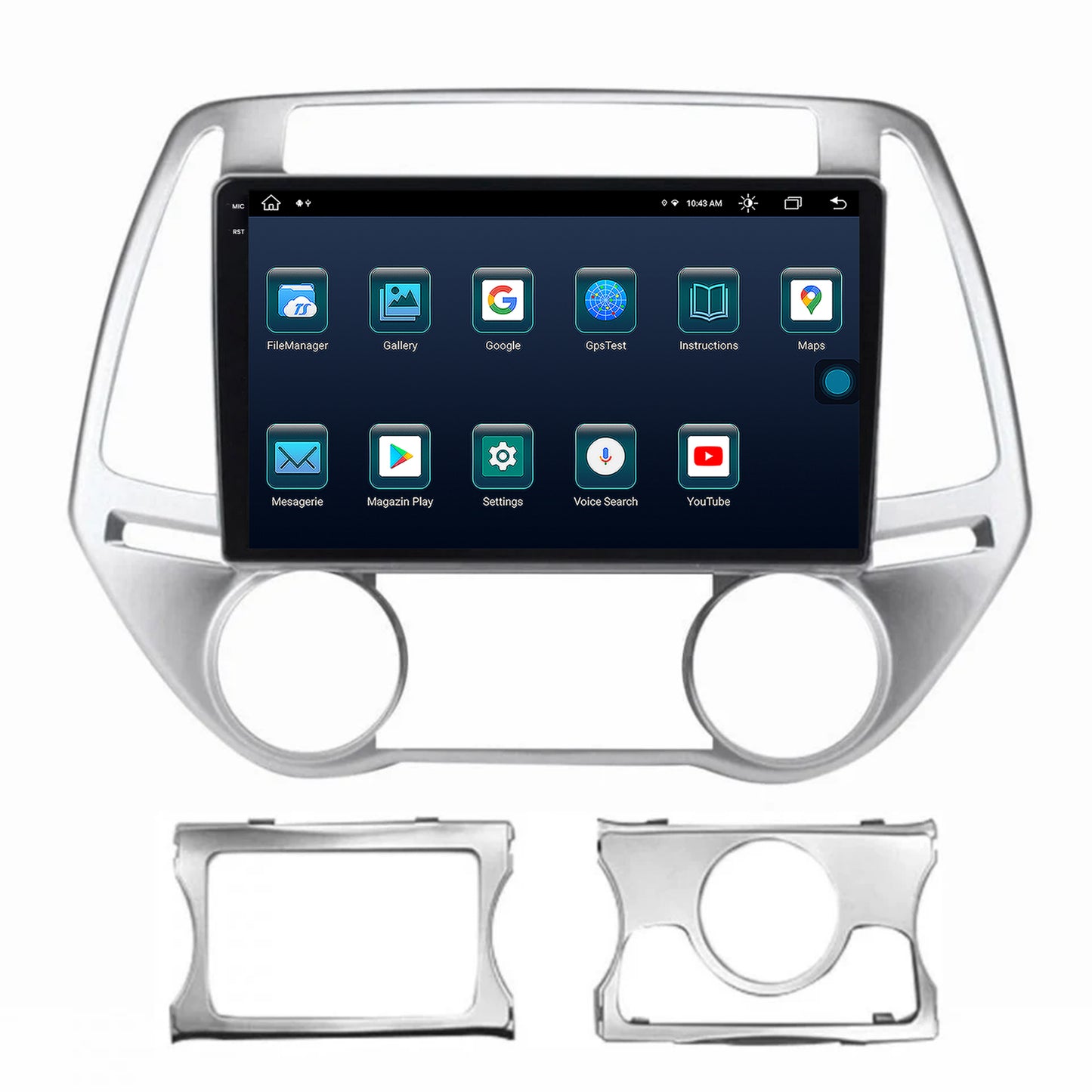 Navigatie Hyundai I20 (2012-2014), Android, X-Octacore / 8GB RAM + 256GB ROM, 9.5 Inch - AD-BGX9008+AD-BGRKIT218