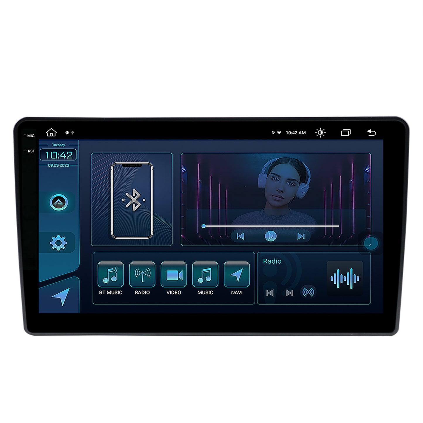 Navigatie Hyundai I40 (2012-2020), Android, X-Octacore / 8GB RAM + 256GB ROM, 9.5 Inch - AD-BGX9008+AD-BGRKIT220V2
