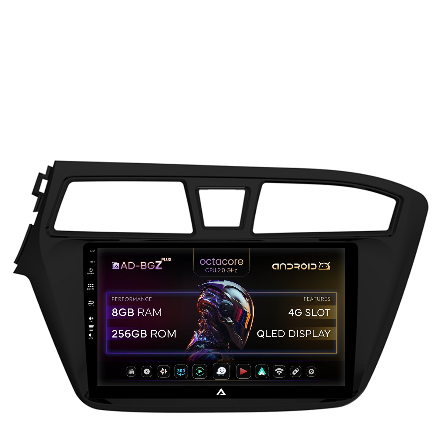 Navigatie Hyundai I20 (2014-2018), Android, Z-Octacore / 8GB RAM + 256GB ROM, 9 Inch - AD-BGZ9008+AD-BGRKIT194