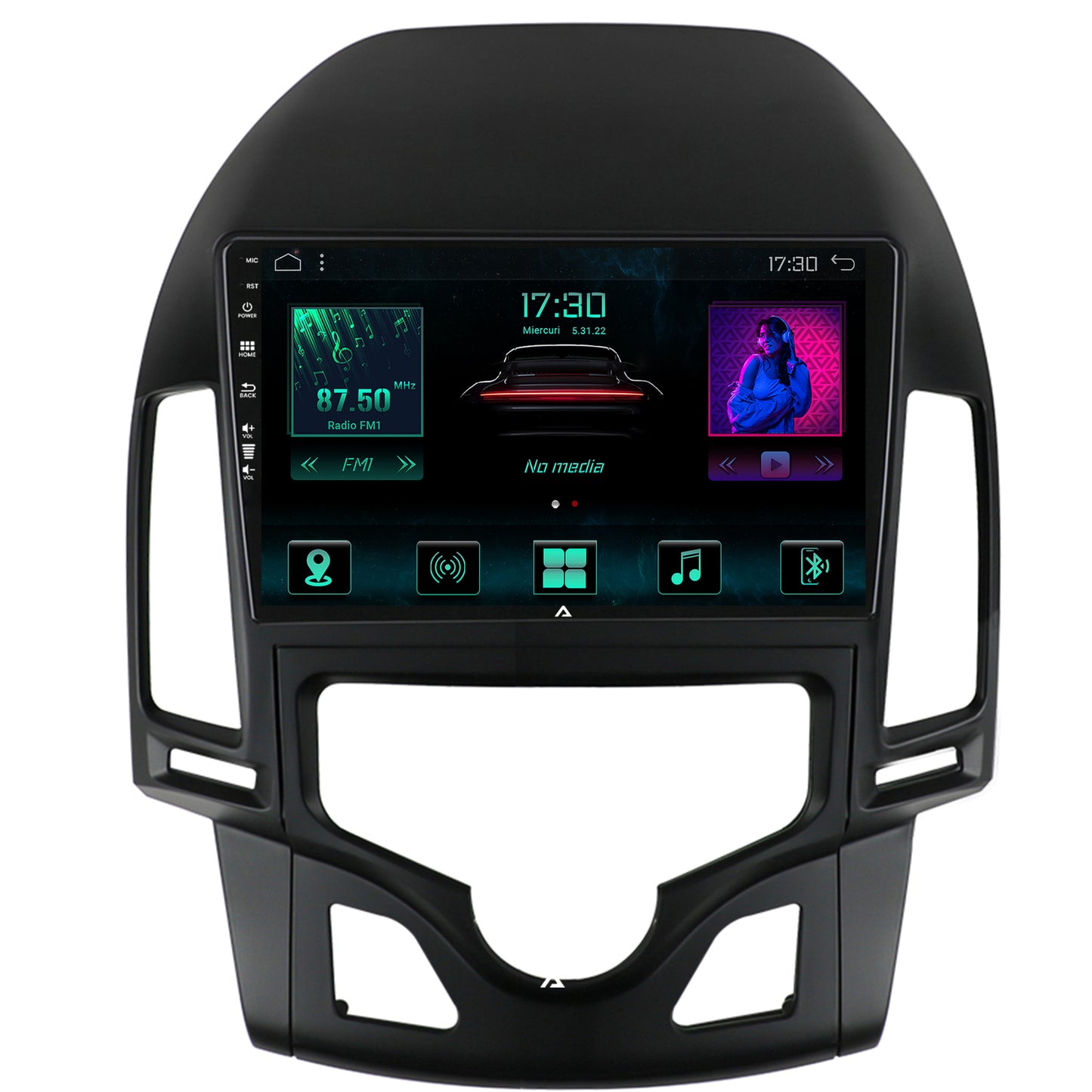 Navigatie Hyundai I30 (2007-2012), Clima Automata, Android, A-Octacore / 4GB RAM + 64GB ROM, 9 Inch - AD-BGA9004+AD-BGRKIT216