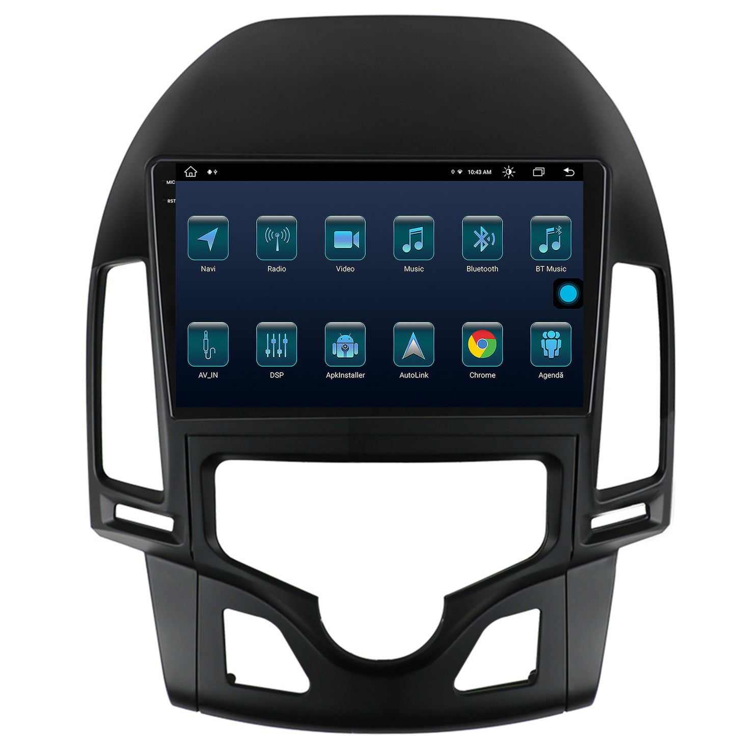 Navigatie Hyundai I30 (2007-2012), Clima Automata, Android, X-Octacore / 8GB RAM + 256GB ROM, 9.5 Inch - AD-BGX9008+AD-BGRKIT216