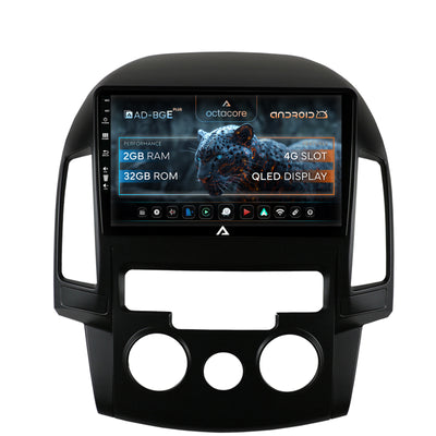 Navigatie Hyundai I30 (2007-2012), Clima Manuala, Android, E-Octacore / 2GB RAM + 32GB ROM, 9 Inch - AD-BGE9002+AD-BGRKIT217