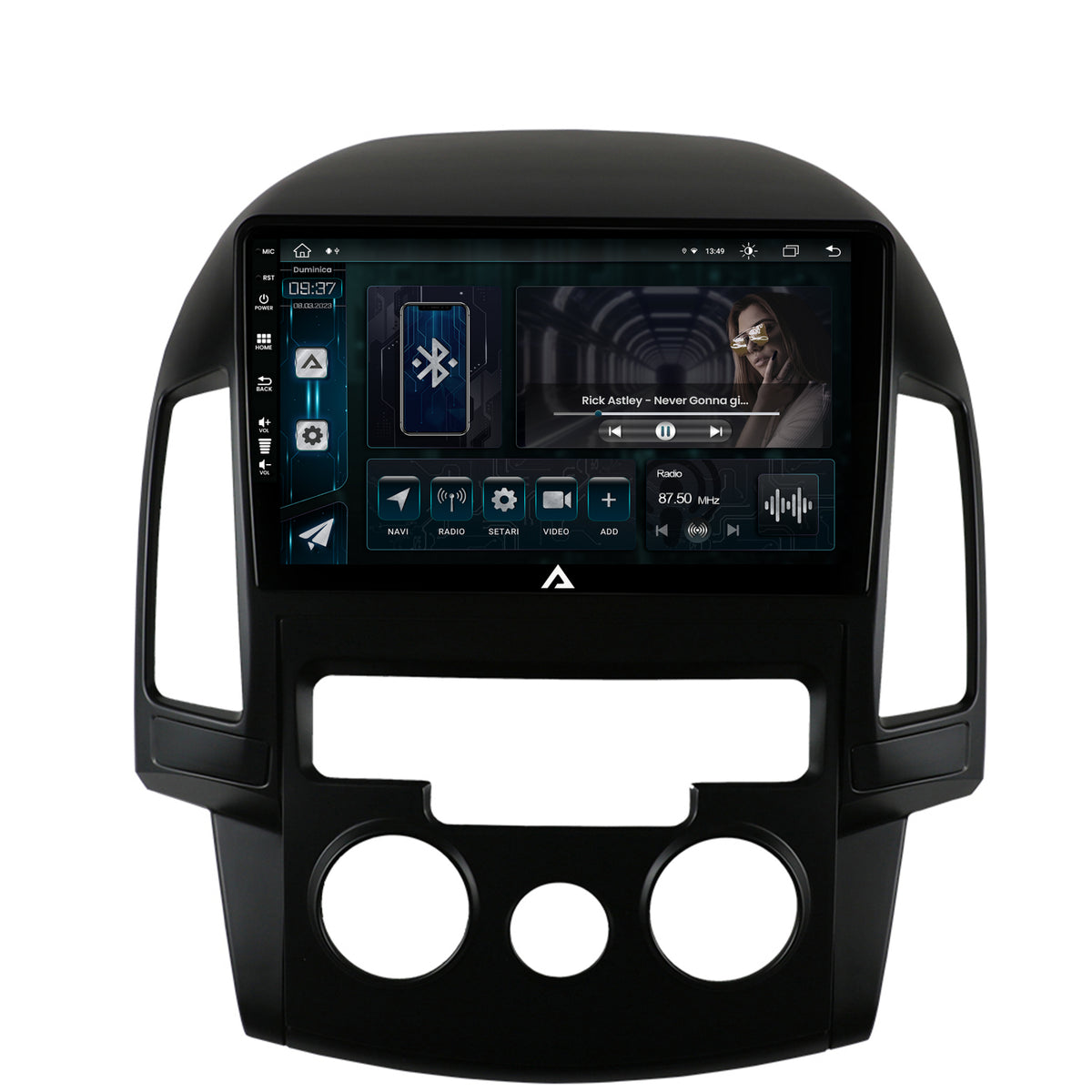 Navigatie Hyundai I30 (2007-2012), Clima manuala, Android, Z-Octacore / 8GB RAM + 256GB ROM, 9 Inch - AD-BGZ9008+AD-BGRKIT217