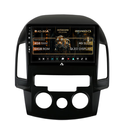 Navigatie Hyundai I30 (2007-2012), Clima Manuala, Android, A-Octacore / 4GB RAM + 64GB ROM, 9 Inch - AD-BGA9004+AD-BGRKIT217