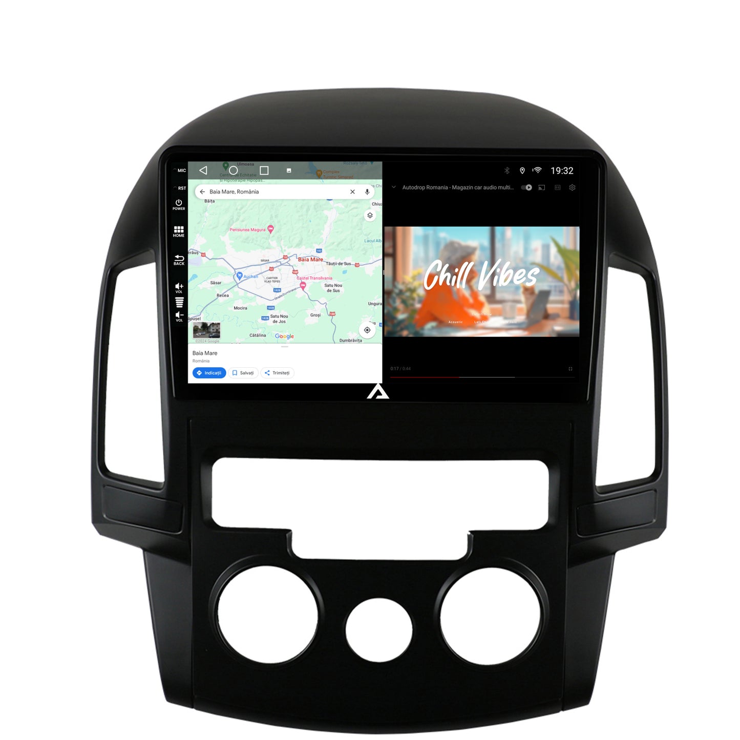 Navigatie Hyundai I30 (2007-2012), Clima Manuala, Android, A-Octacore / 4GB RAM + 64GB ROM, 9 Inch - AD-BGA9004+AD-BGRKIT217