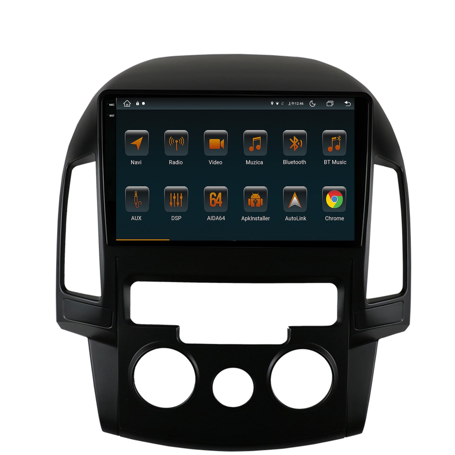 Navigatie Hyundai I30 (2007-2012), Clima manuala, Android, V-Octacore / 4GB RAM + 64GB ROM, 9.5 Inch - AD-BGV9004+AD-BGRKIT217