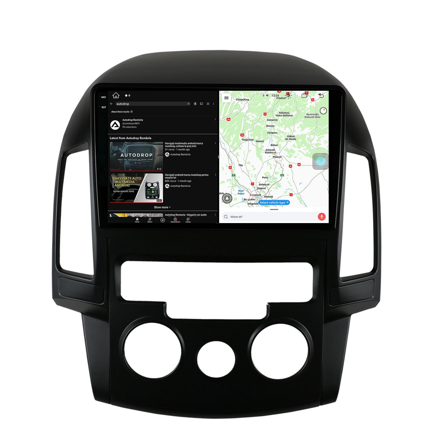 Navigatie Hyundai I30 (2007-2012), Clima manuala, Android, X-Octacore / 8GB RAM + 256GB ROM, 9.5 Inch - AD-BGX9008+AD-BGRKIT217