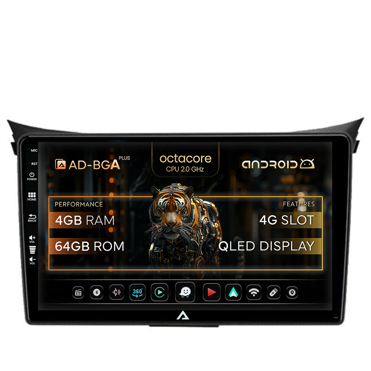 Navigatie Hyundai I30 (2012-2016), Android, A-Octacore / 4GB RAM + 64GB ROM, 9 Inch - AD-BGA9004+AD-BGRKIT216V2