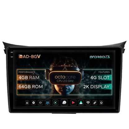 Navigatie Hyundai I30 (2012-2016), Android, V-Octacore / 4GB RAM + 64GB ROM, 9.5 Inch - AD-BGV9004+AD-BGRKIT216V2