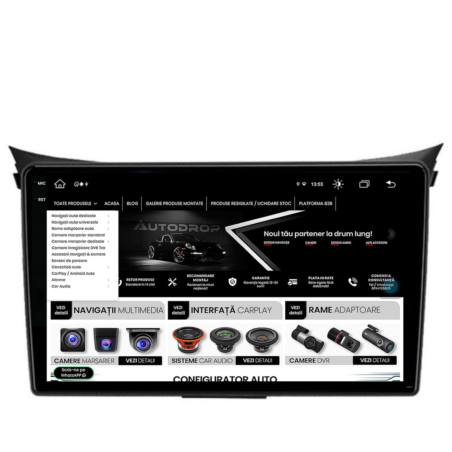 Navigatie Hyundai I30 (2012-2016), Android, V-Octacore / 4GB RAM + 64GB ROM, 9.5 Inch - AD-BGV9004+AD-BGRKIT216V2