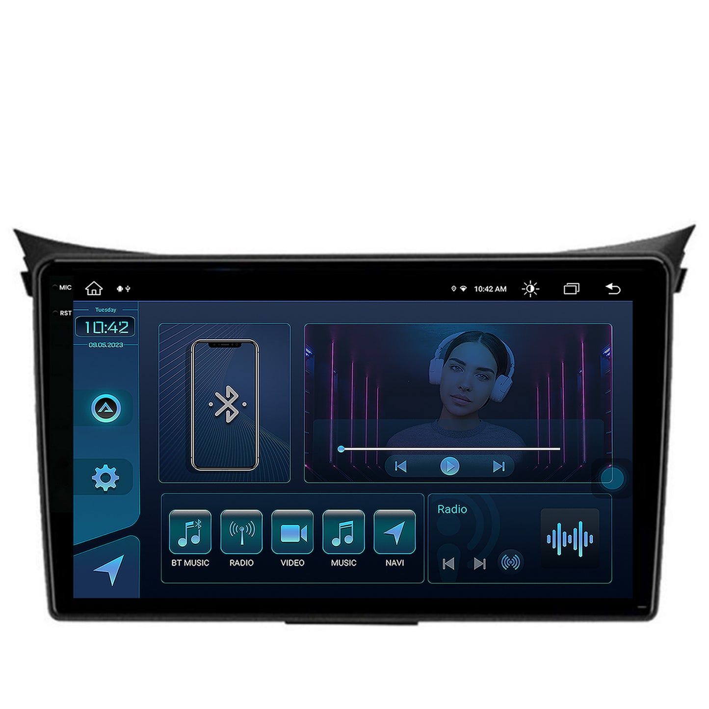 Navigatie Hyundai I30 (2012-2016), Android, X-Octacore / 8GB RAM + 256GB ROM, 9.5 Inch - AD-BGX9008+AD-BGRKIT216V2