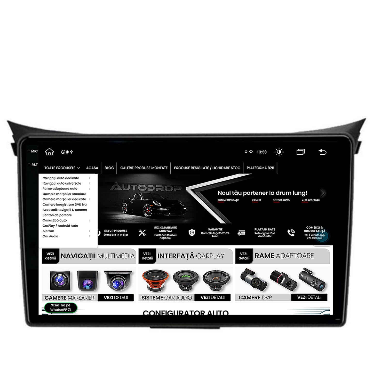 Navigatie Hyundai I30 (2012-2016), Android, X-Octacore / 8GB RAM + 256GB ROM, 9.5 Inch - AD-BGX9008+AD-BGRKIT216V2