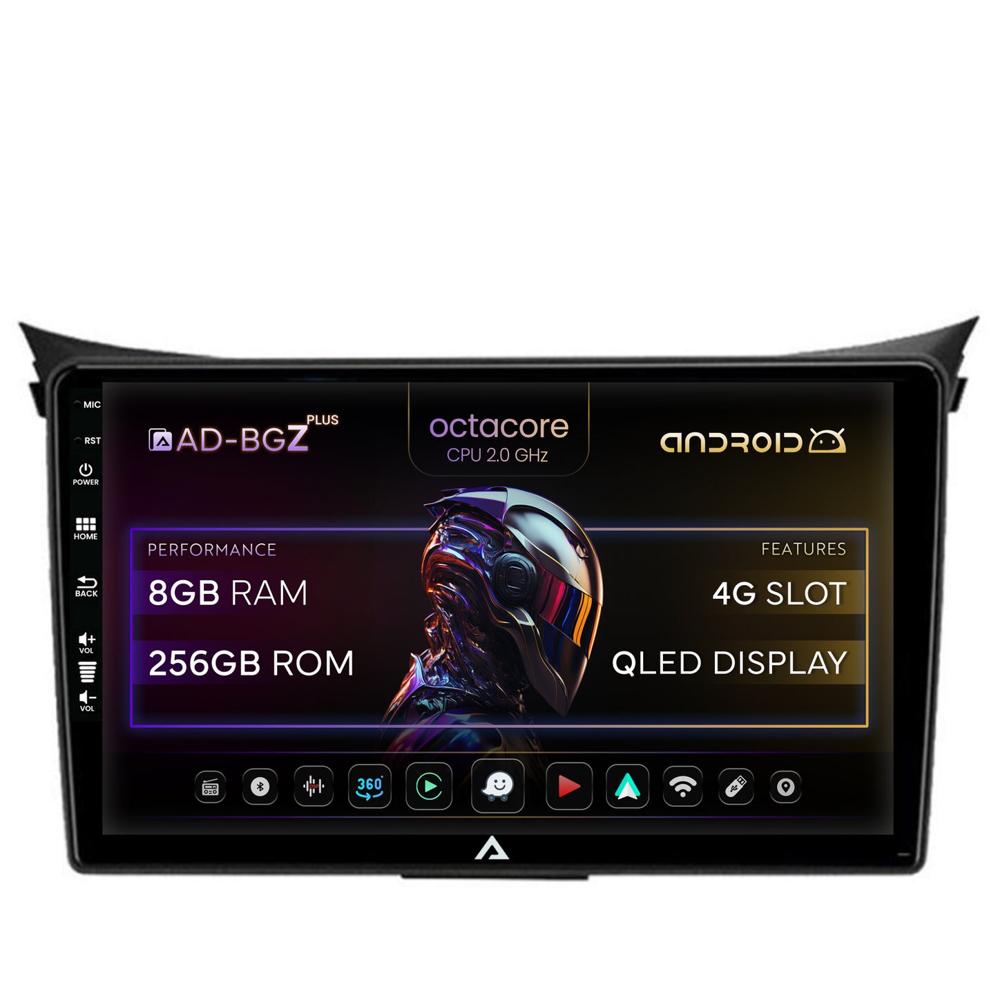 Navigatie Hyundai I30 (2012-2016), Android, Z-Octacore / 8GB RAM + 256GB ROM, 9 Inch - AD-BGZ9008+AD-BGRKIT216V2