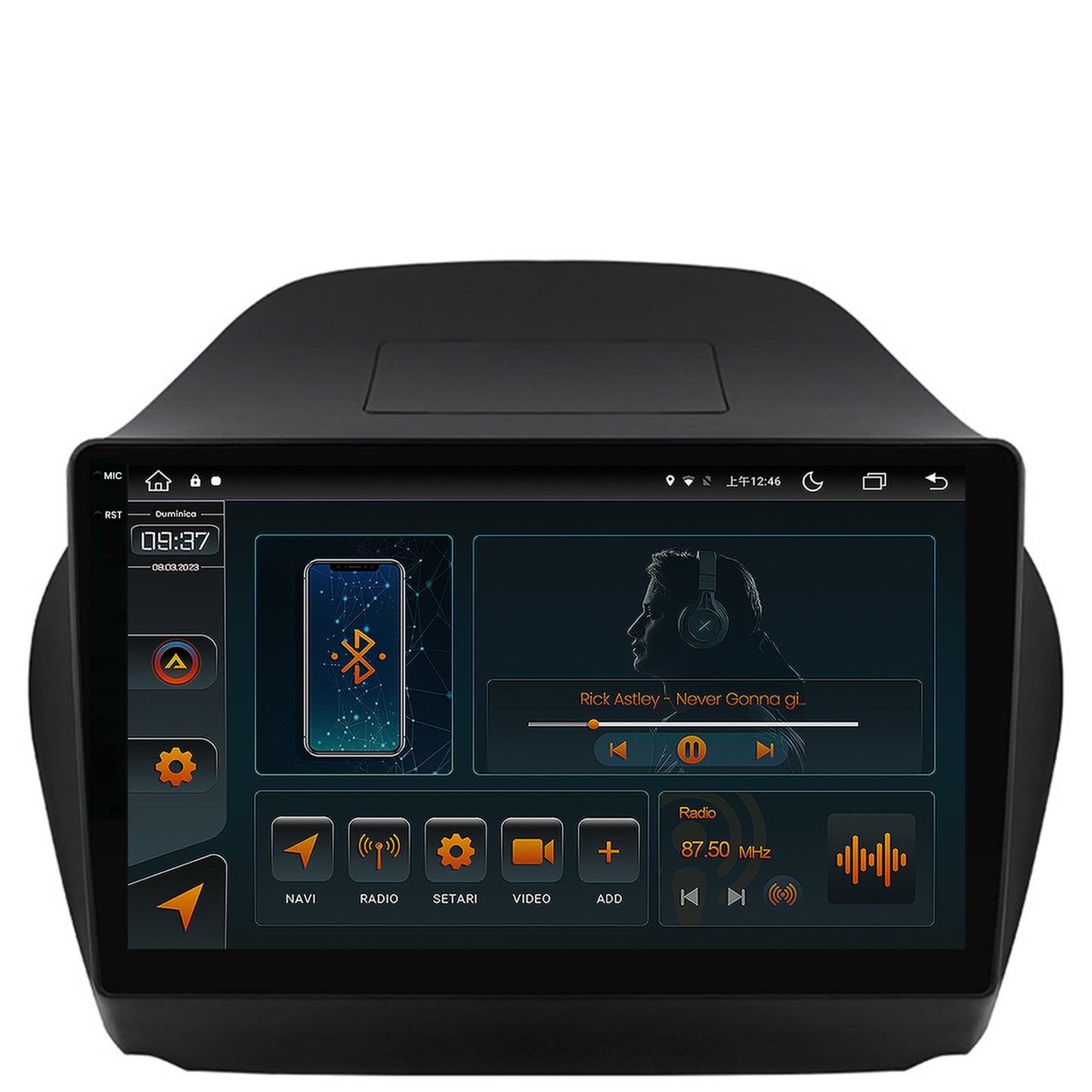 Navigatie Hyundai IX35 (2009-2015), Android, V-Octacore / 4GB RAM + 64GB ROM, 10.36 Inch - AD-BGV10004+AD-BGRKIT189