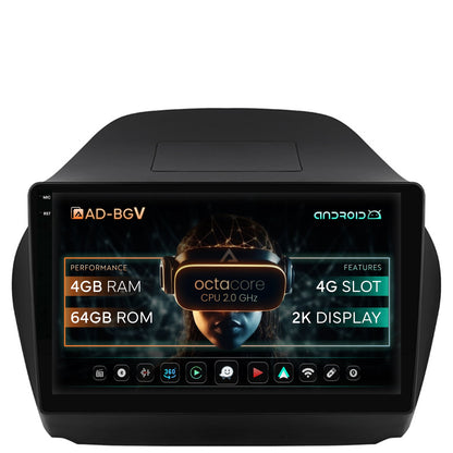 Navigatie Hyundai IX35 (2009-2015), Android, V-Octacore / 4GB RAM + 64GB ROM, 10.36 Inch - AD-BGV10004+AD-BGRKIT189