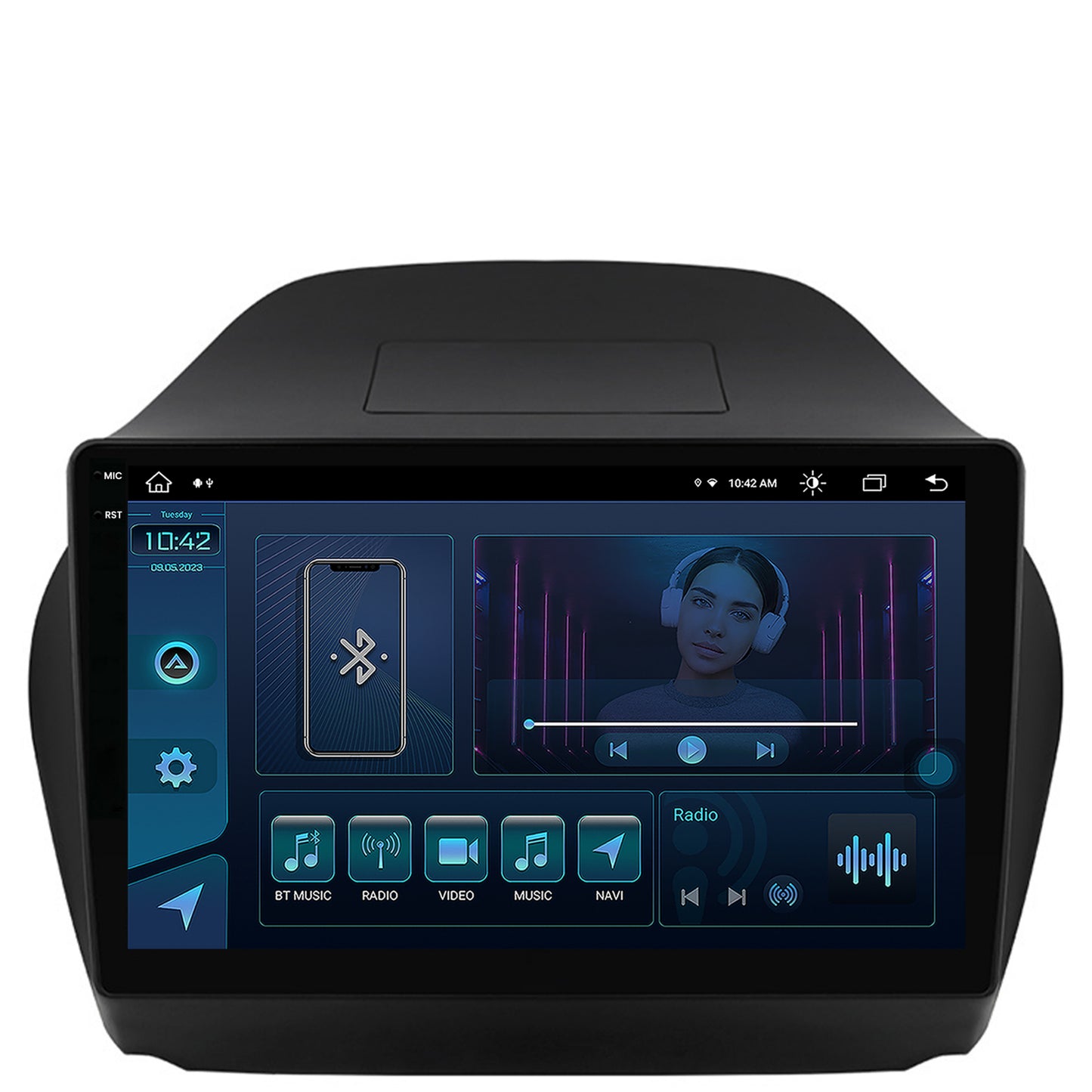 Navigatie Hyundai IX35 (2009-2015), Android, X-Octacore / 8GB RAM + 256GB ROM, 10.36 Inch - AD-BGX10008+AD-BGRKIT189