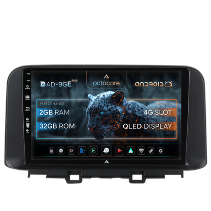 Navigatie Hyundai Kona (2018+), Android, E-Octacore / 2GB RAM + 32GB ROM, 10.1 Inch - AD-BGE10002+AD-BGRKIT183V2