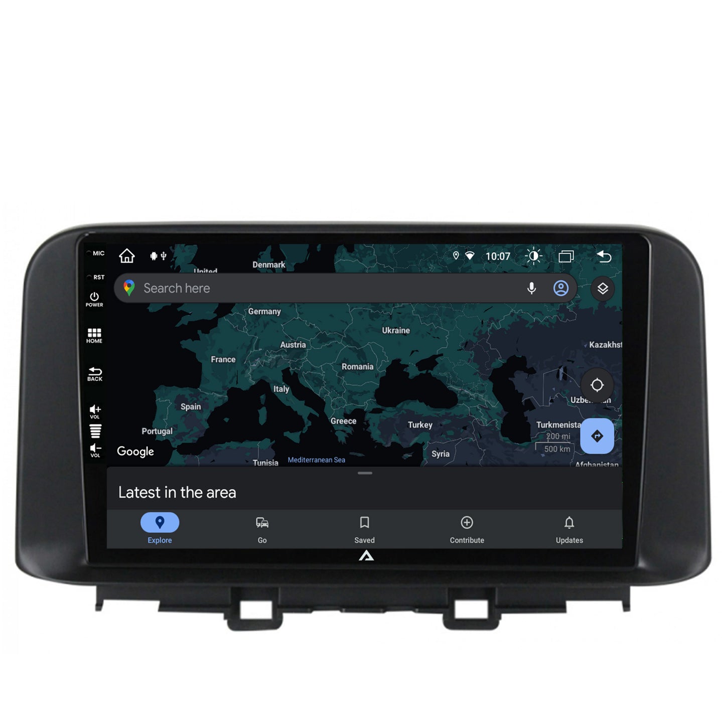 Navigatie Hyundai Kona (2018+), Android, Z-Octacore / 8GB RAM + 256GB ROM, 10.1 Inch - AD-BGZ10008+AD-BGRKIT183V2