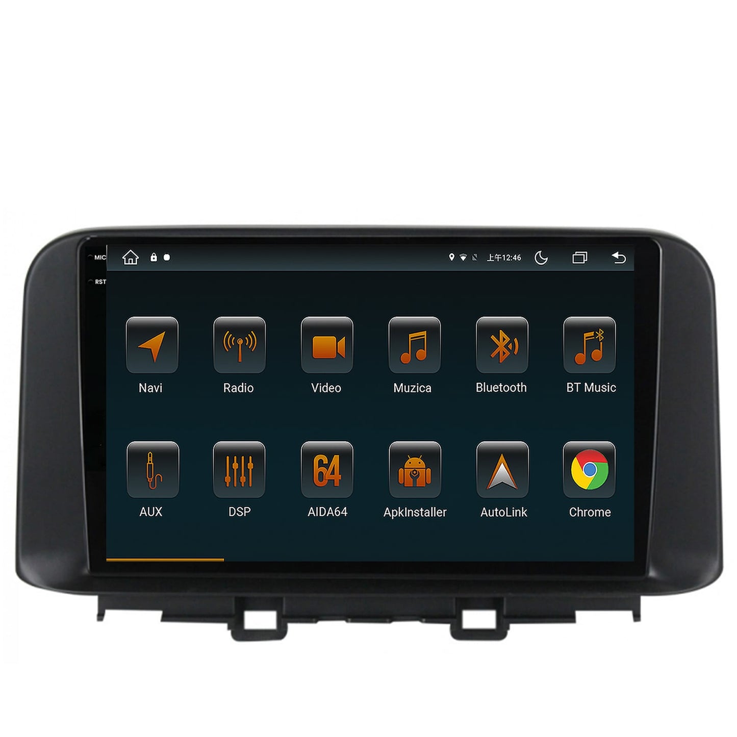 Navigatie Hyundai Kona (2018+), Android, V-Octacore / 4GB RAM + 64GB ROM, 10.36 Inch - AD-BGV10004+AD-BGRKIT183V2
