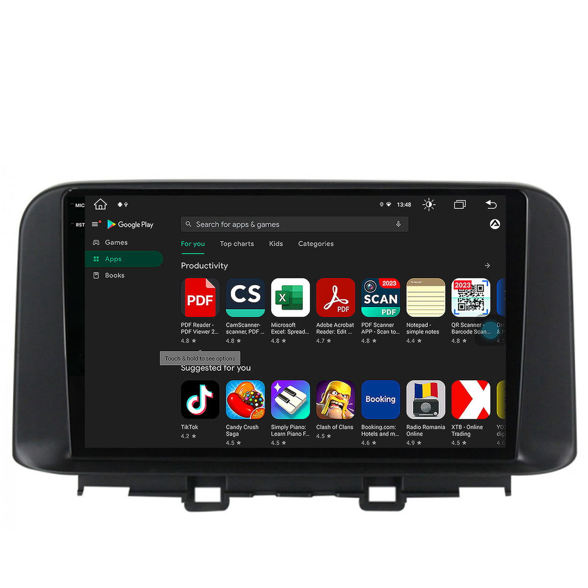 Navigatie Hyundai Kona (2018+), Android, V-Octacore / 4GB RAM + 64GB ROM, 10.36 Inch - AD-BGV10004+AD-BGRKIT183V2