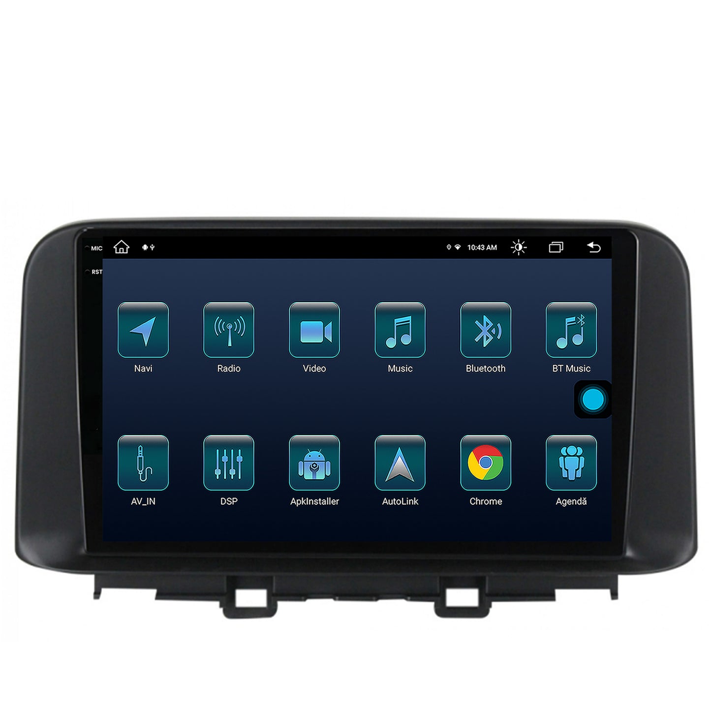 Navigatie Hyundai Kona (2018+), Android, X-Octacore / 8GB RAM + 256GB ROM, 10.36 Inch - AD-BGX10008+AD-BGRKIT183V2