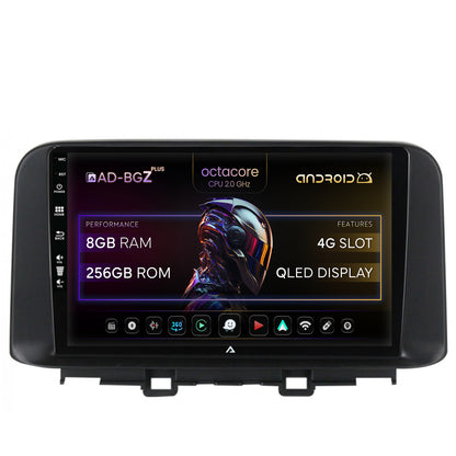 Navigatie Hyundai Kona (2018+), Android, Z-Octacore / 8GB RAM + 256GB ROM, 10.1 Inch - AD-BGZ10008+AD-BGRKIT183V2