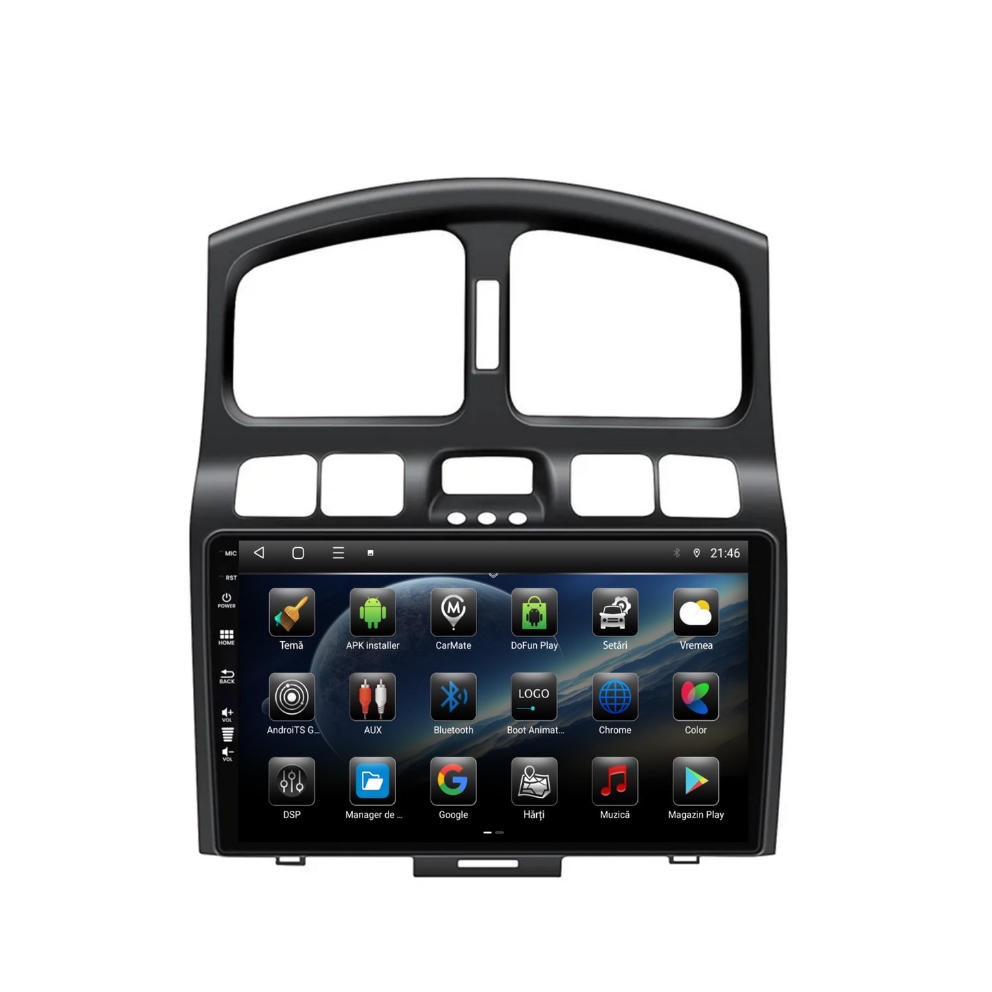 Navigatie Hyundai Santa Fe (2001-2005), Android, E-Octacore / 2GB RAM + 32GB ROM, 9 Inch - AD-BGE9002+AD-BGRKIT210V2
