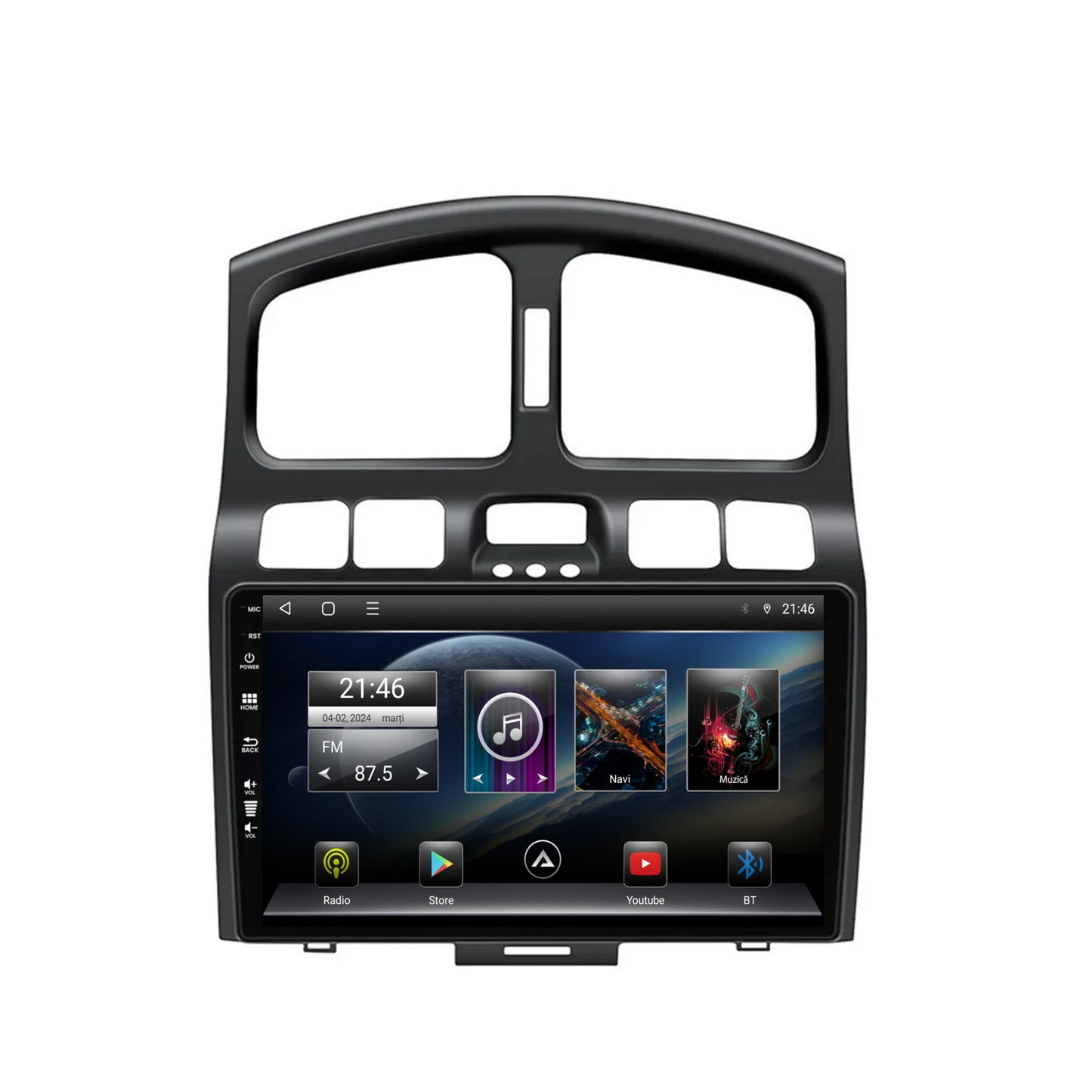 Navigatie Hyundai Santa Fe (2001-2005), Android, P-Octacore/ 2GB RAM + 32GB ROM, 9 Inch - AD-BGP9002+AD-BGRKIT210V2