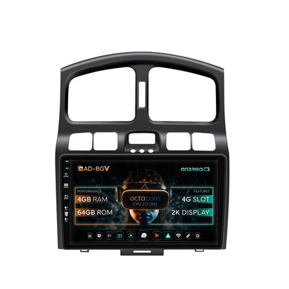 Navigatie Hyundai Santa Fe (2001-2005), Android, V-Octacore / 4GB RAM + 64GB ROM, 9.5 Inch - AD-BGV9004+AD-BGRKIT210V2
