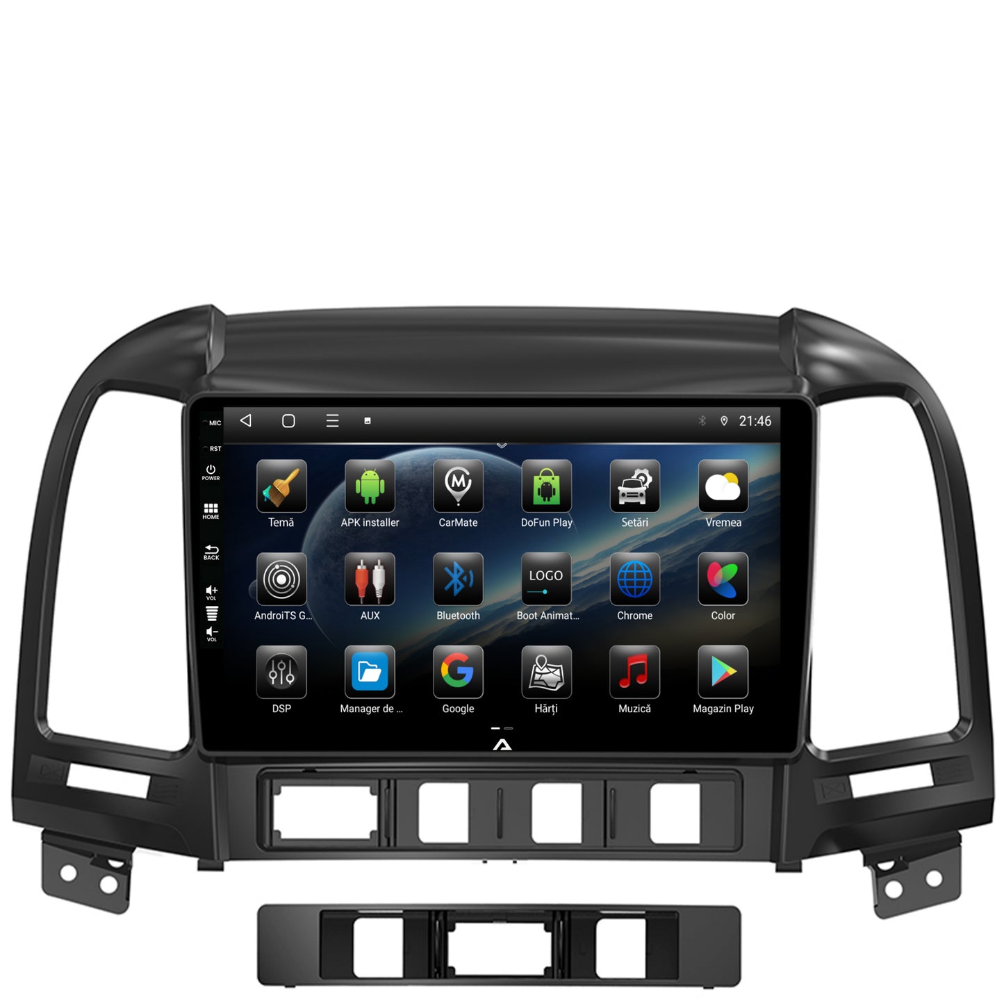 Navigatie Hyundai Santa Fe (2006-2012), Android, P-Octacore/ 2GB RAM + 32GB ROM, 9 Inch - AD-BGP9002+AD-BGRKIT210