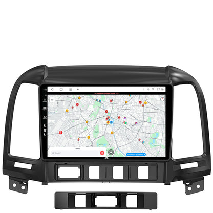 Navigatie Hyundai Santa Fe (2006-2012), Android, P-Octacore/ 2GB RAM + 32GB ROM, 9 Inch - AD-BGP9002+AD-BGRKIT210
