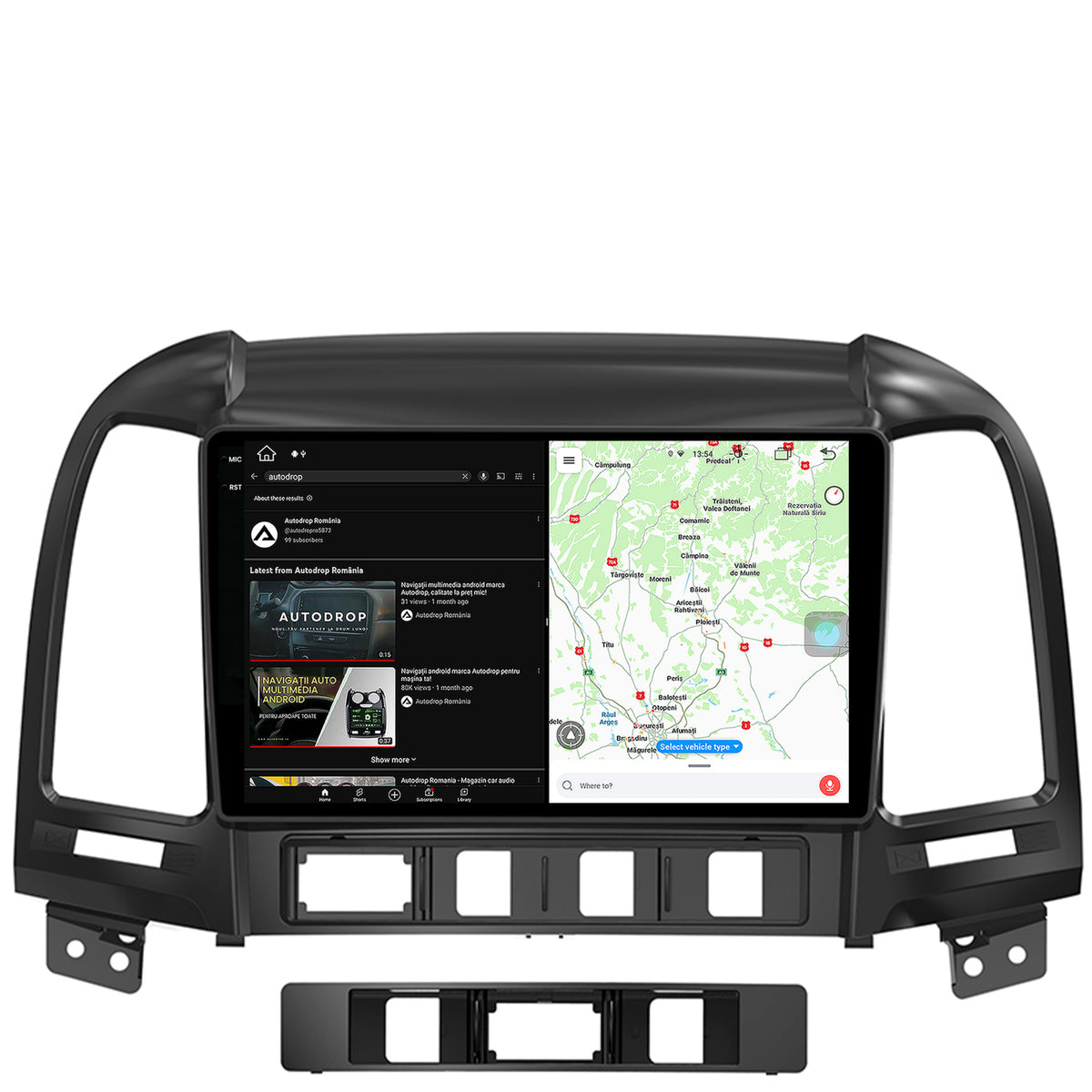 Navigatie Hyundai Santa Fe (2006-2012), Android, X-Octacore / 8GB RAM + 256GB ROM, 9.5 Inch - AD-BGX9008+AD-BGRKIT210