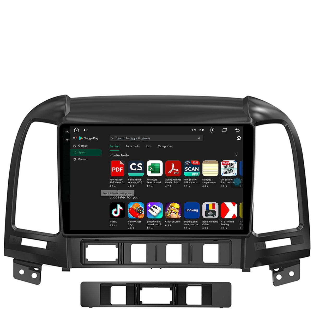 Navigatie Hyundai Santa Fe (2006-2012), Android, X-Octacore / 8GB RAM + 256GB ROM, 9.5 Inch - AD-BGX9008+AD-BGRKIT210
